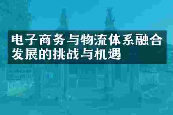 电子商务与物流体系融合发展的挑战与机遇