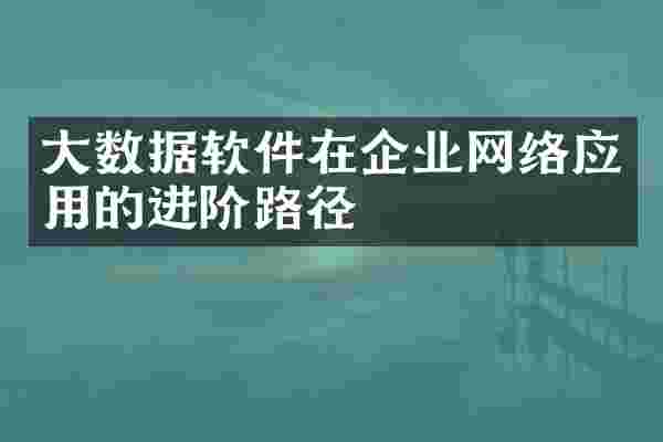大数据软件在企业网络应用的进阶路径