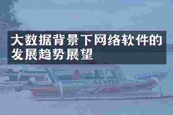 大数据背景下网络软件的发展趋势展望