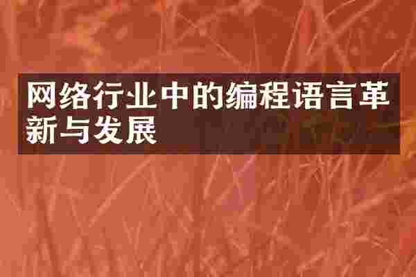 网络行业中的编程语言革新与发展