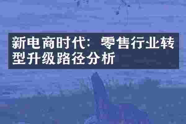 新电商时代：零售行业转型升级路径分析