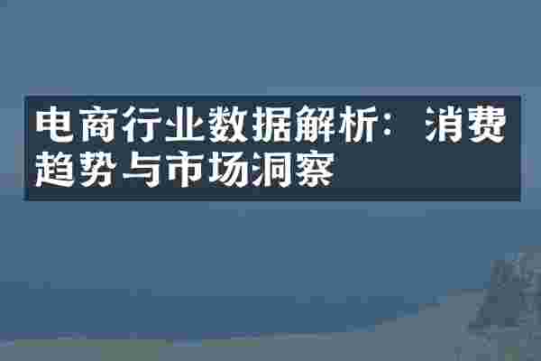 电商行业数据解析：消费趋势与市场洞察
