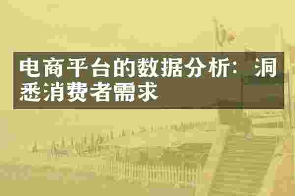电商平台的数据分析：洞悉消费者需求
